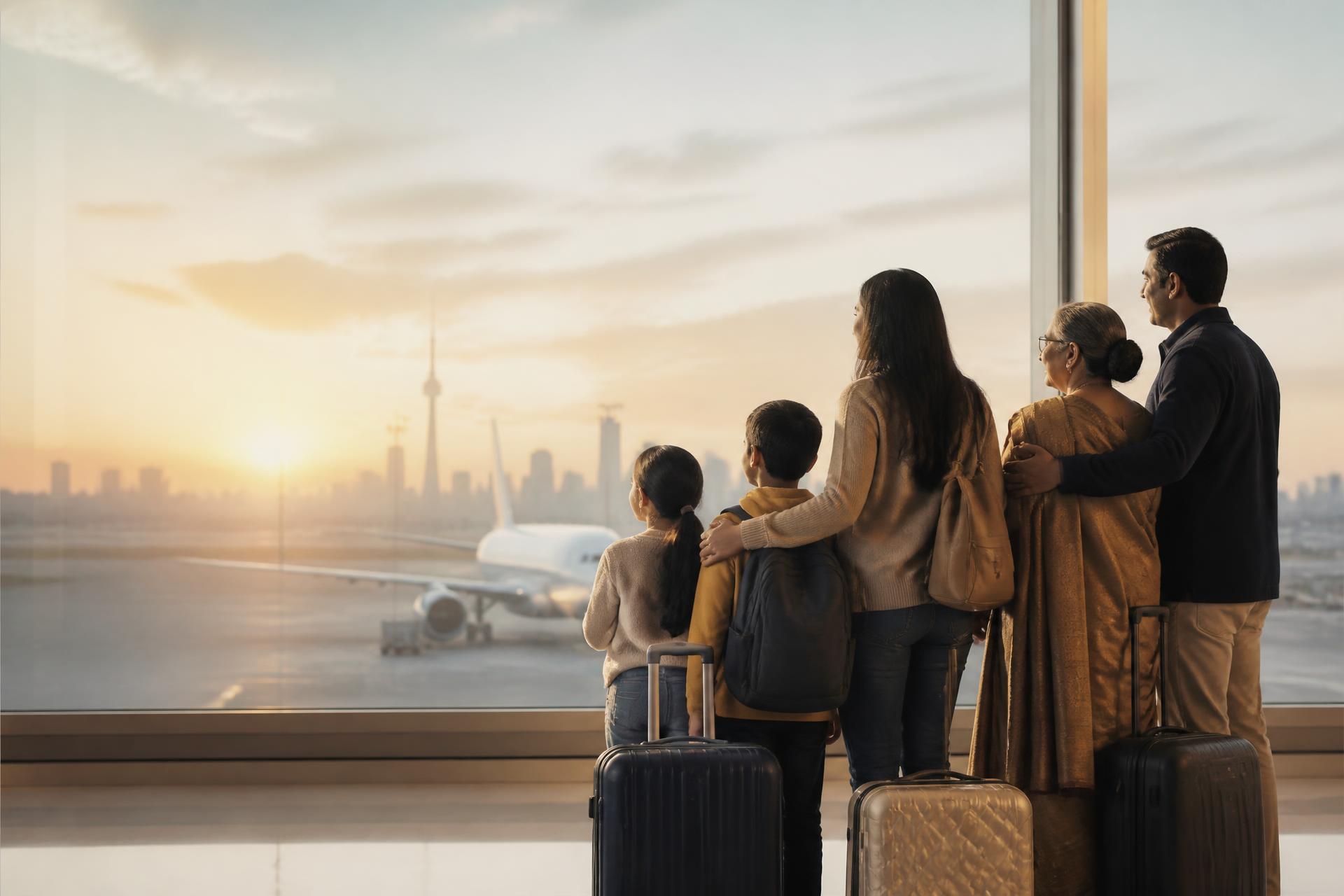 Canada to India international journey